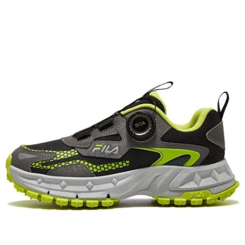 (GS) FILA BOA Running Shoes 'Black Green Grey' K15B342503FQL sold by KicksCrew