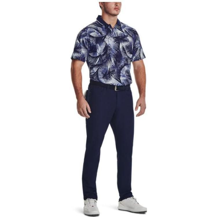 Under Armour Iso-Chill Graphic Palm Polo Shirt 'Blue Multi' 1377367-410 sold by KicksCrew product image thumbnail 3