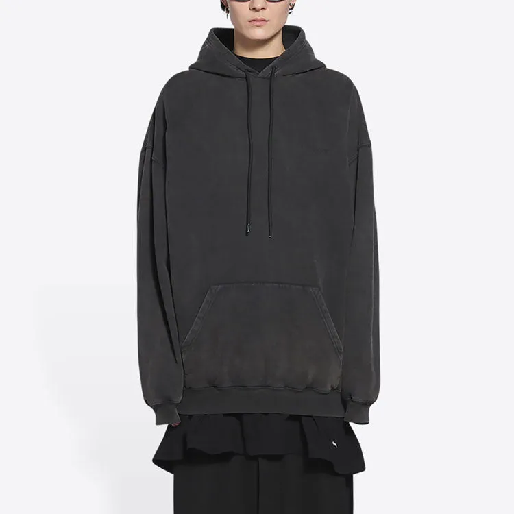 (WMNS) Balenciaga Embroidered Logo Hoodie 'Black' 578135TLVB81146 sold by KicksCrew product image thumbnail 3