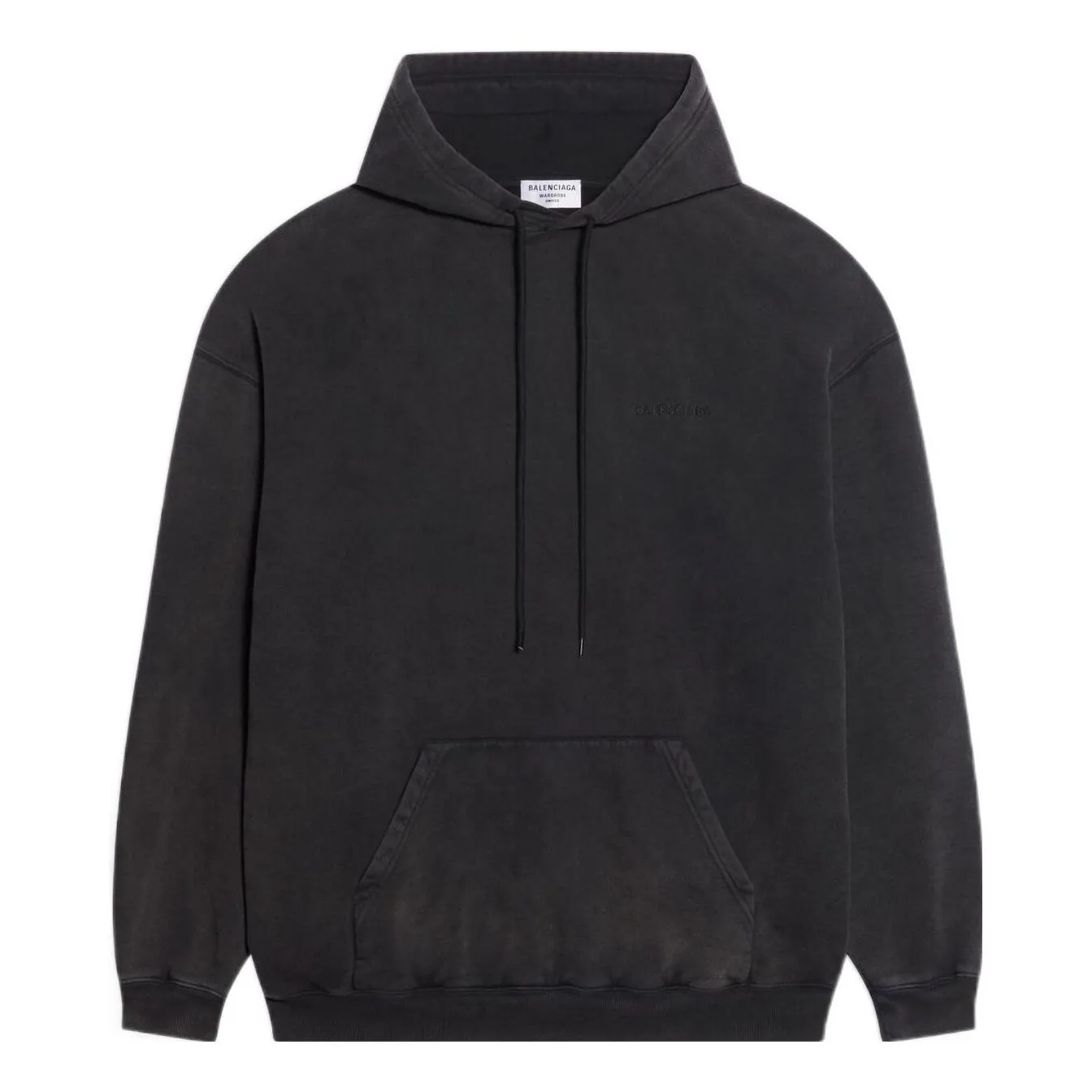 (WMNS) Balenciaga Embroidered Logo Hoodie 'Black' 578135TLVB81146 sold by KicksCrew