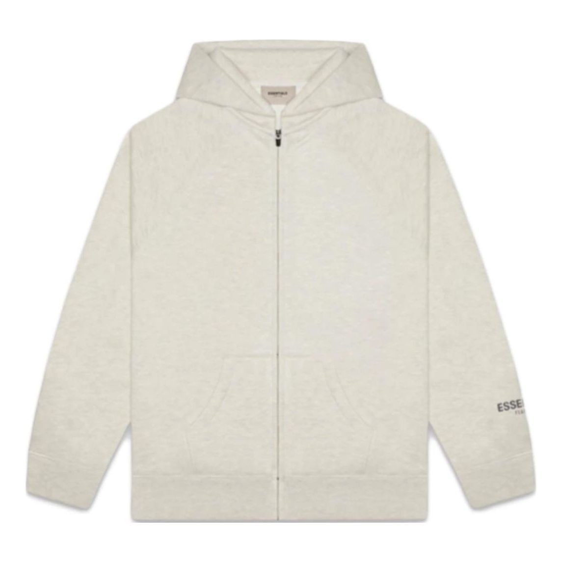 Fear of God Essentials FW20 Full Zip Up Hoodie 'Oatmeal' 0192250500188242 sold by KicksCrew