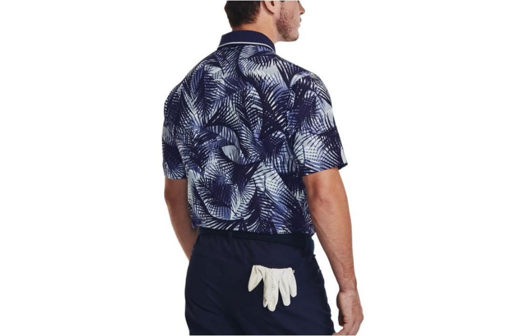 Under Armour Iso-Chill Graphic Palm Polo Shirt 'Blue Multi' 1377367-410 sold by KicksCrew product image thumbnail 2
