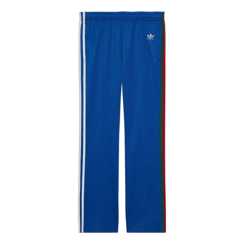 Gucci x adidas Cotton Jersey Sweatpants 'Cobalt Blue' 691785-XJEK2-4714 sold by KicksCrew