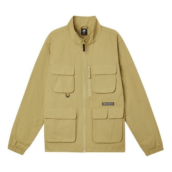 New Balance Zip Up Nylon Cargo Jacket 'Vintage Khaki' AMJ11322-BEI sold by KicksCrew