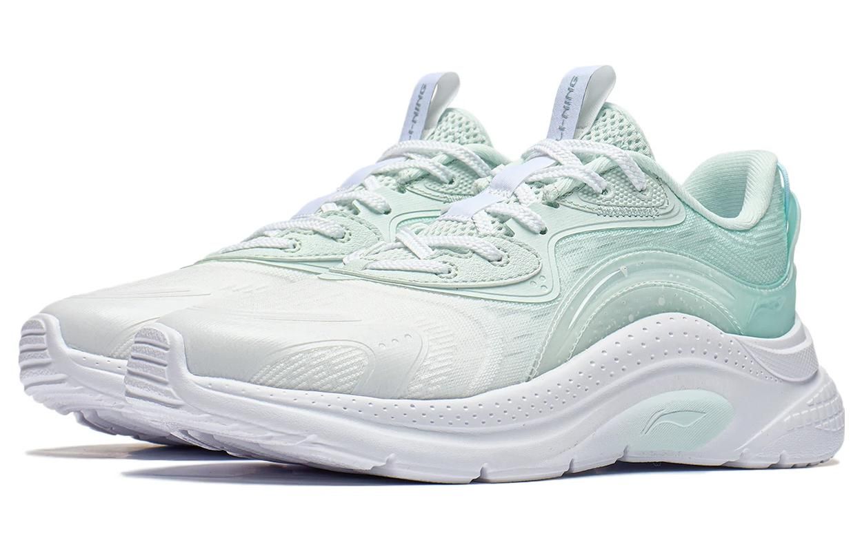 (WMNS) Li-Ning Floating Cloud 'White Light Green' AGLT030-2 sold by KicksCrew product image thumbnail 3