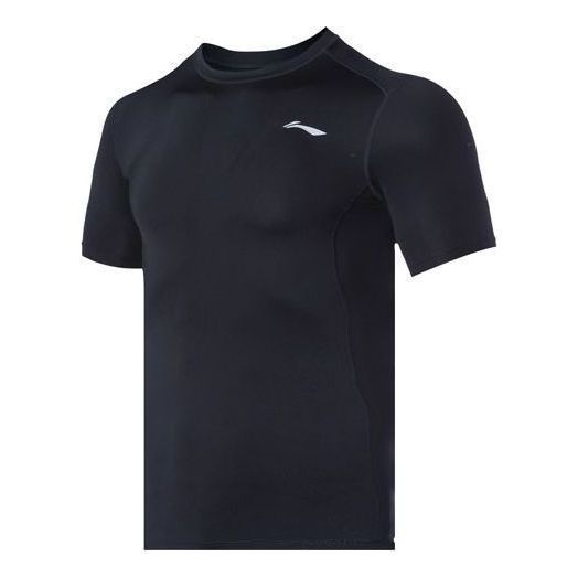Li-Ning Training T-Shirt 'Black' AUDQ041-1 sold by KicksCrew