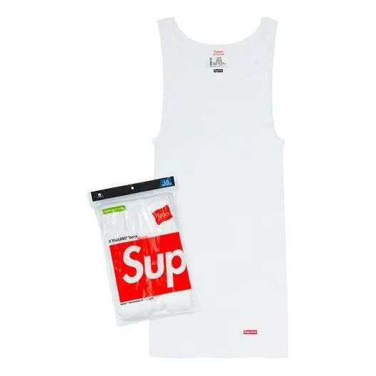 Supreme x Hanes Tagless Tank Tops (3 Pack) 'White' SUP-SS20-577 sold by KicksCrew