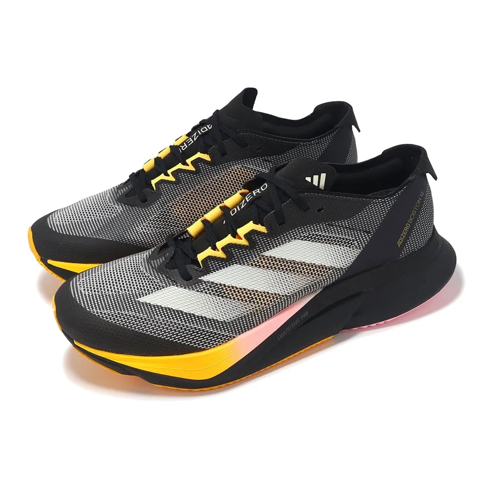 adidas Adizero Boston 12 'Black Yellow Pink' IF9212 sold by KicksCrew product image thumbnail 3