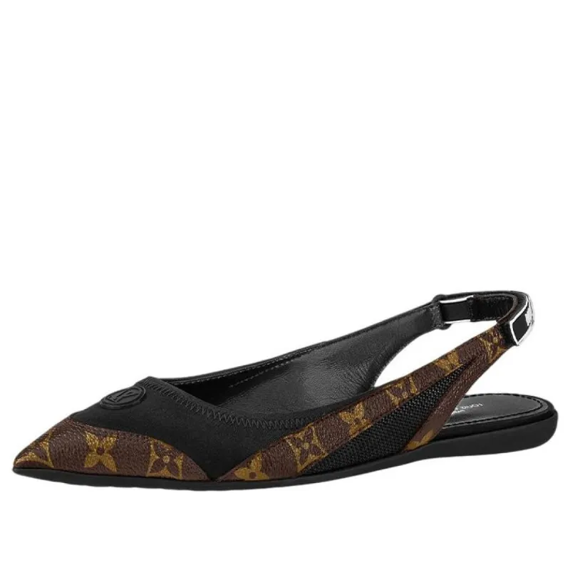 (WMNS) LOUIS VUITTON LV Archlight Flat Mules 'Black with Brown Monogram' 1A9Q74 sold by KicksCrew