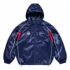 Supreme Satin Hooded Track Jacket 'Navy' SUP-SS24-022 sold by KicksCrew