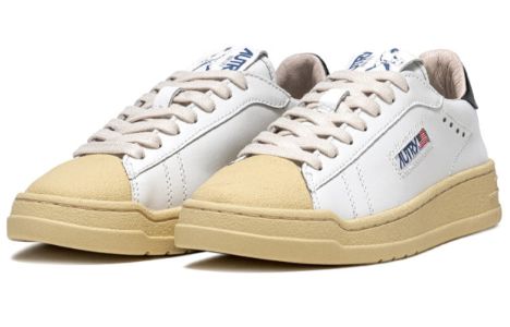 Autry Bob Lutz Low Leather Sneakers 'White Black' BLLM-TC08 sold by KicksCrew