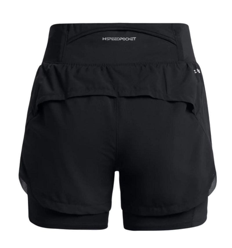 (WMNS) Under Armour Run Stamina 2in1 Short 'Black' 1376759-001 sold by KicksCrew product image thumbnail 2