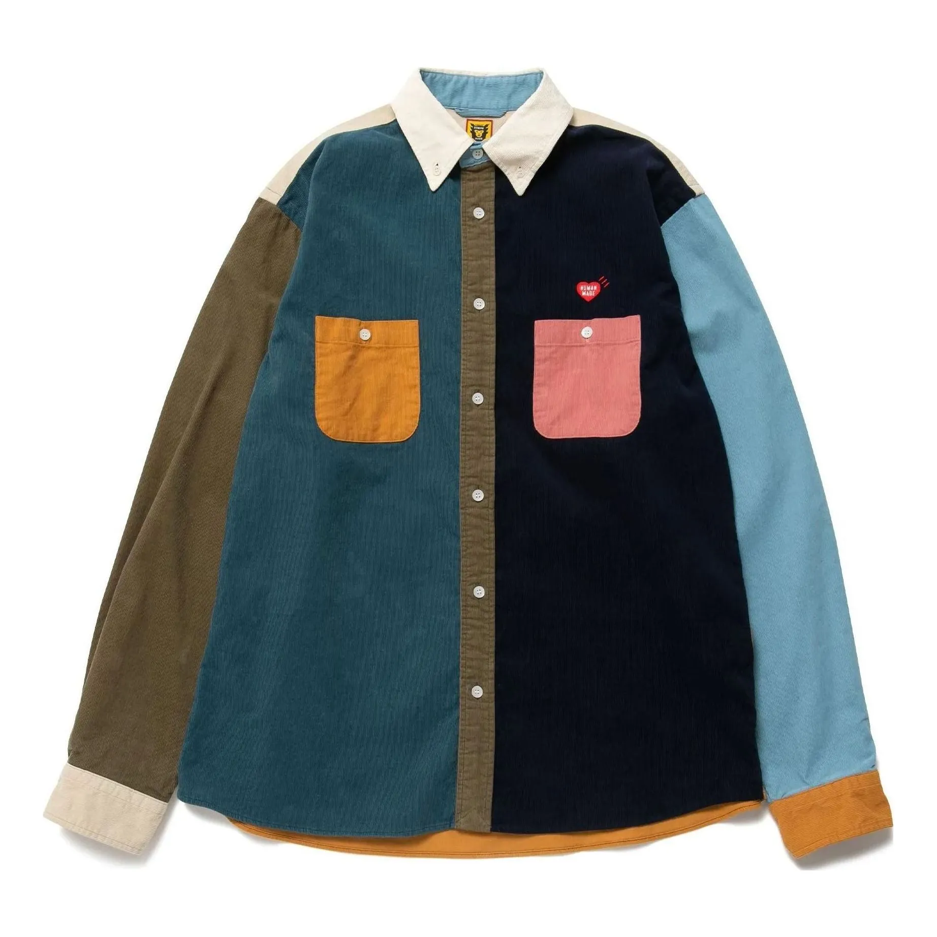 HUMAN MADE Crazy Corduroy Shirt 'Blue' HM24SH005 sold by KicksCrew