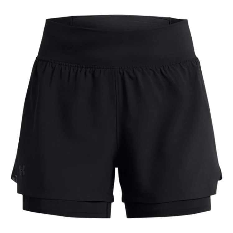 (WMNS) Under Armour Run Stamina 2in1 Short 'Black' 1376759-001 sold by KicksCrew