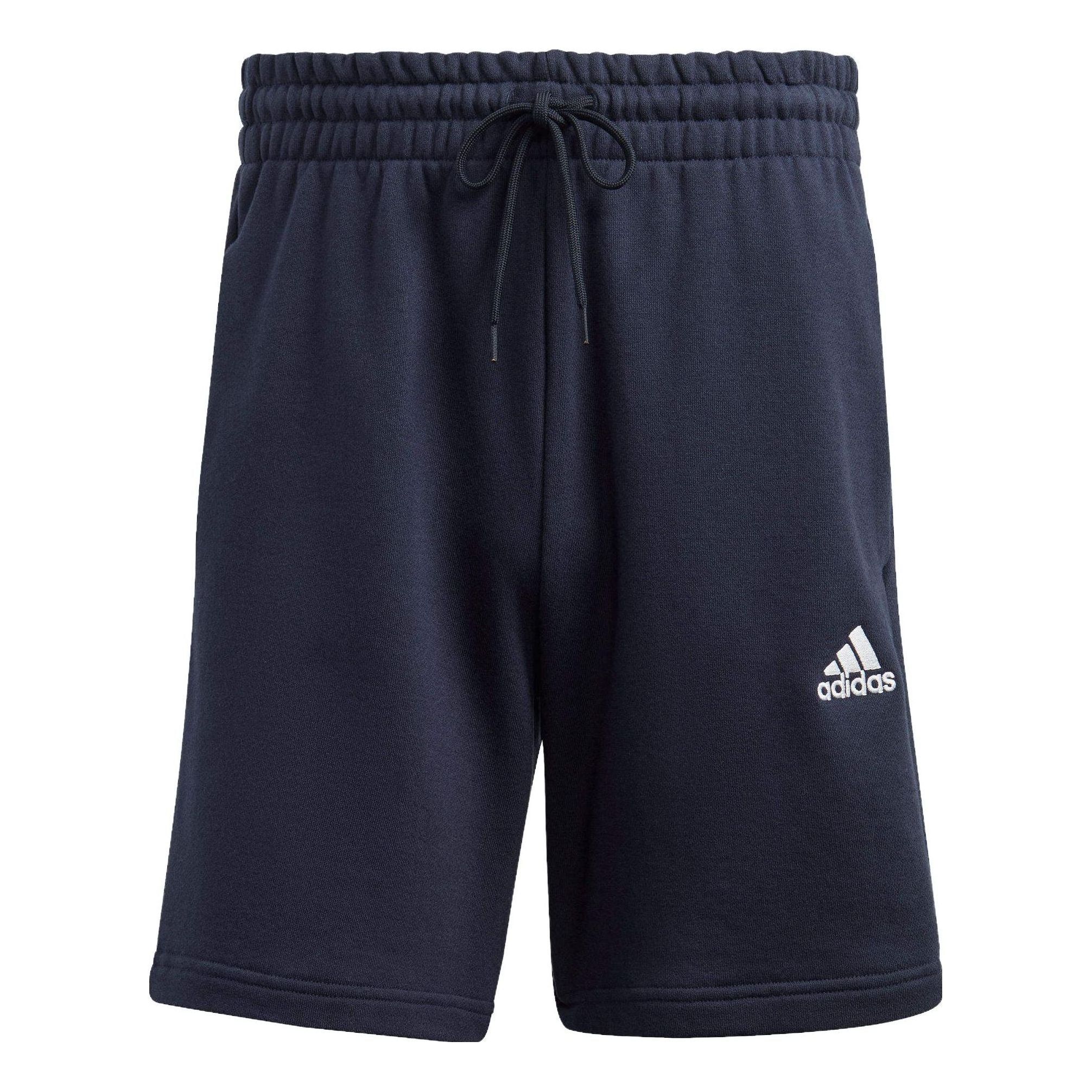 adidas Essentials French Terry 3-Stripes Shorts 'Navy' IC9436 sold by KicksCrew