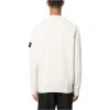 STONE ISLAND Logo Patch Knit Sweater 'Off-white' 7915508A3-V0097 sold by KicksCrew