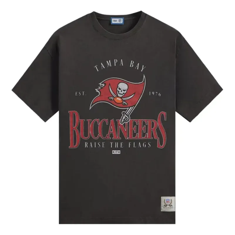 KITH x NFL FW23 Buccaneers Vintage T-Shirt 'Black' KHM031581-001 sold by KicksCrew
