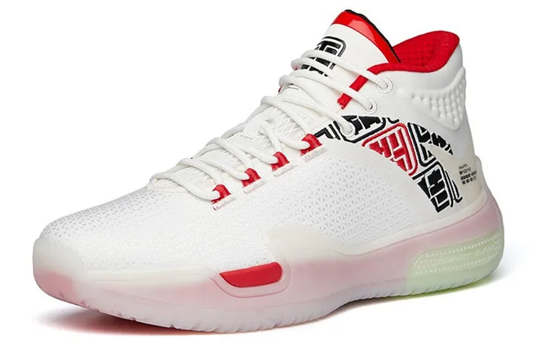 ANTA Badao Basketball Shoes 'White Red' 112141614-5 sold by KicksCrew product image thumbnail 2