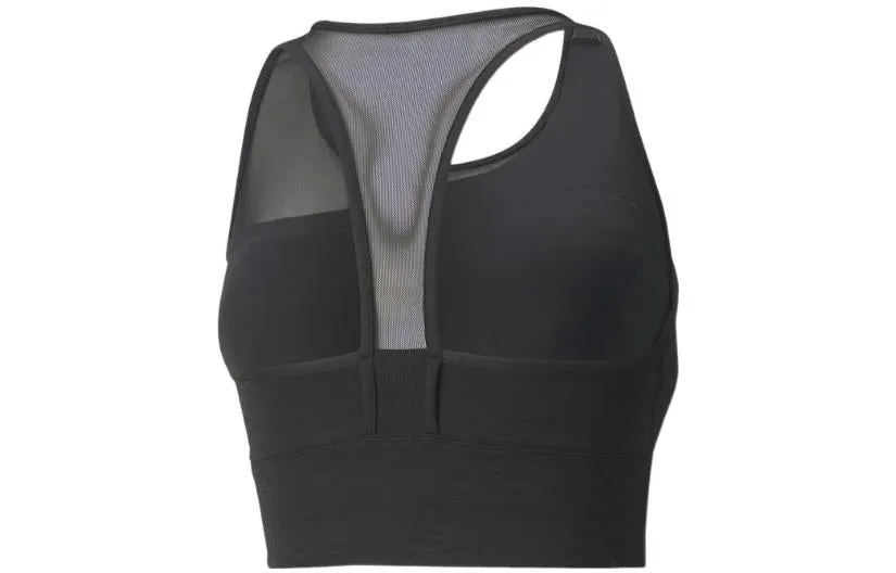 (WMNS) PUMA Mid Impact Flawless Sports Bra 'Black' 521549-01 sold by KicksCrew product image thumbnail 2