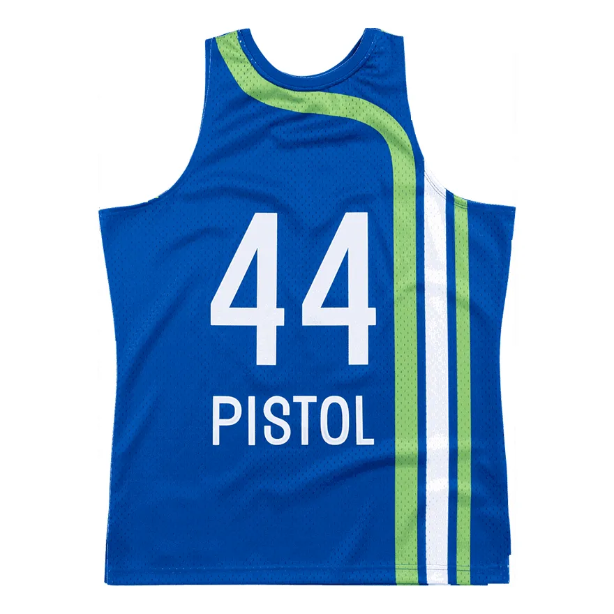 Mitchell & Ness x NBA Atlanta Hawks 1971-72 Swingman Jersey 'Pete Maravich 44' SMJYCP18193-AHAROYA71PMA sold by KicksCrew product image thumbnail 2