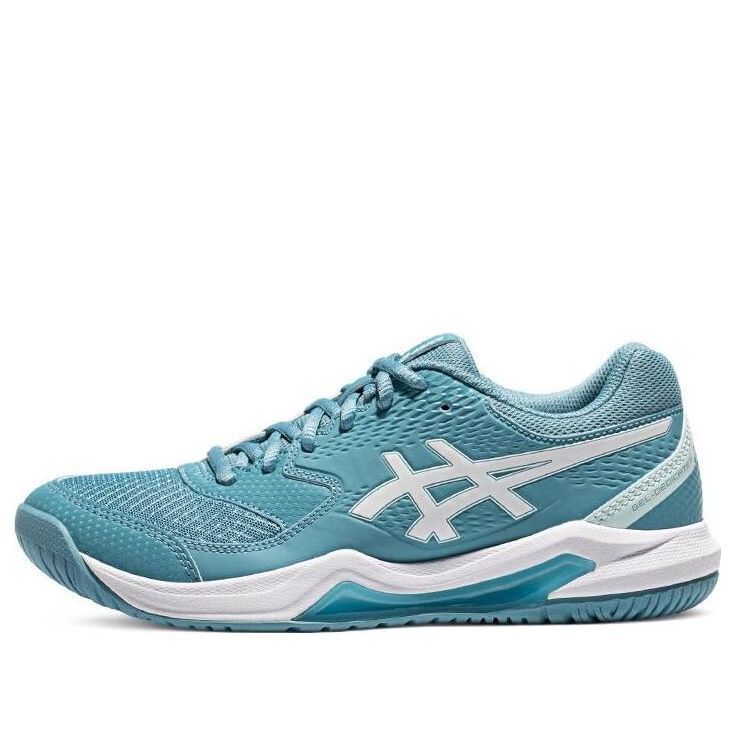 (WMNS) ASICS Gel Dedicate 8 'Gris Blue White' 1042A237-400 sold by KicksCrew