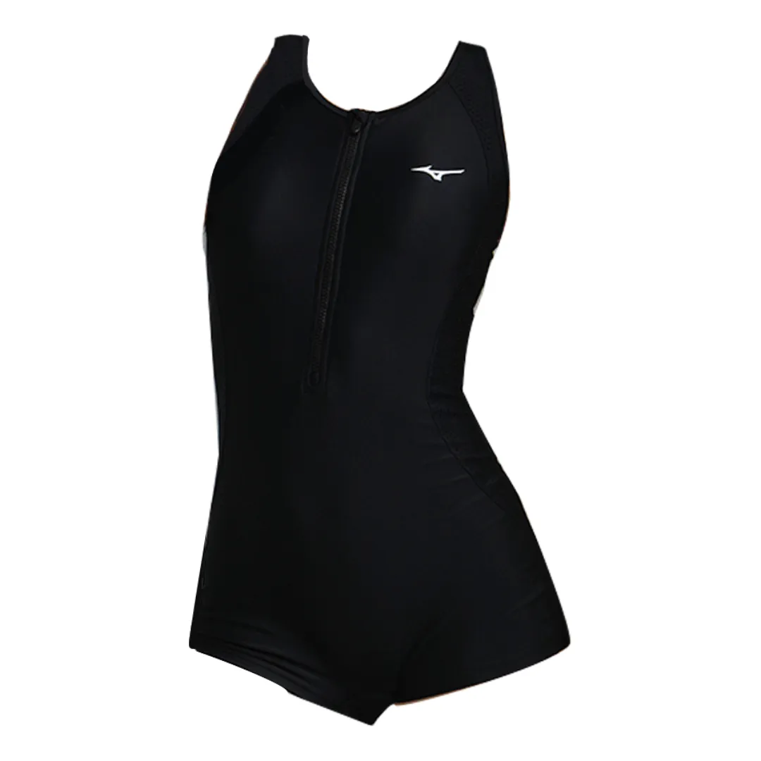(WMNS) Mizuno Basic Swimsuit 'Black' N2CA1312 sold by KicksCrew