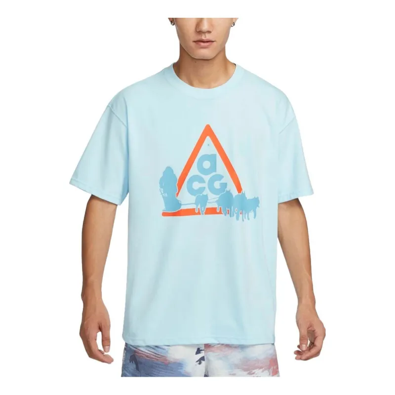 Nike ACG Dri-FIT Graphic T-Shirt Asia Sizing 'Ice Blue' FZ5278-474 sold by KicksCrew