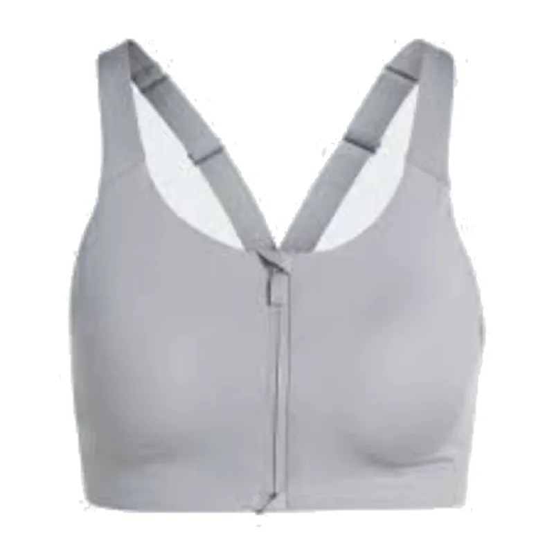 (WMNS) adidas TLRD Impact Luxe High-Support Zip Bra Asia Sizing 'Grey' IT6656 sold by KicksCrew