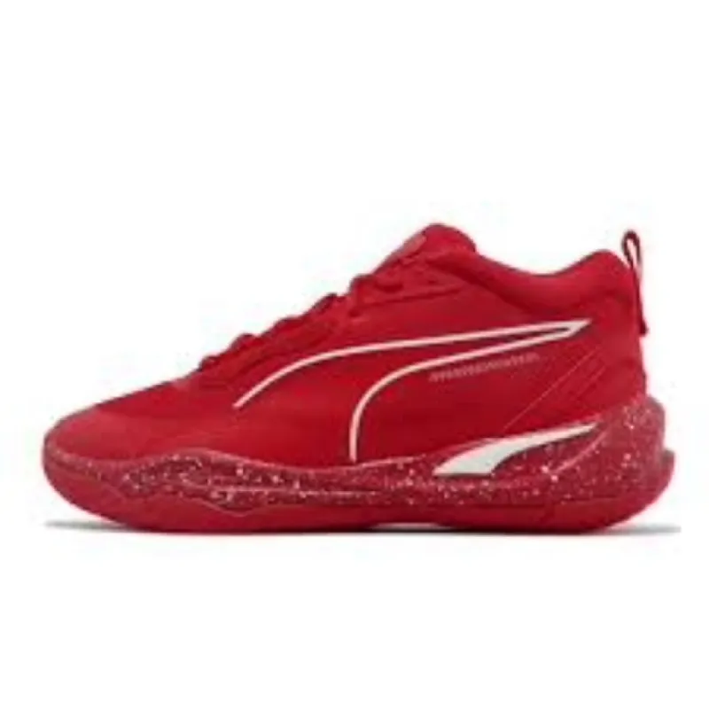 PUMA Playmaker Pro Splatter 'Red' 37757601 sold by KicksCrew