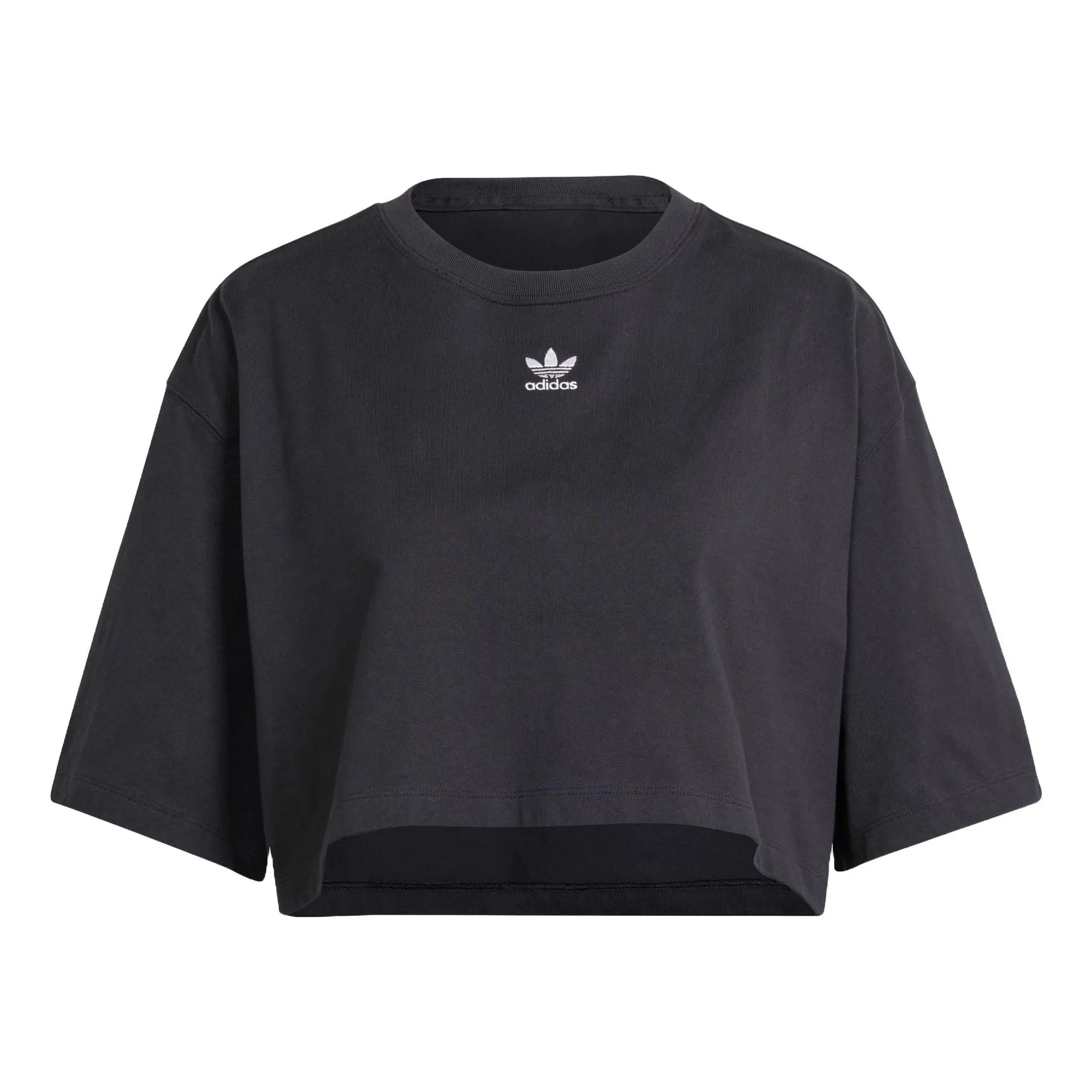 (WMNS) adidas Essentials Crop T-shirt Asia Sizing 'Black' IT9887 sold by KicksCrew