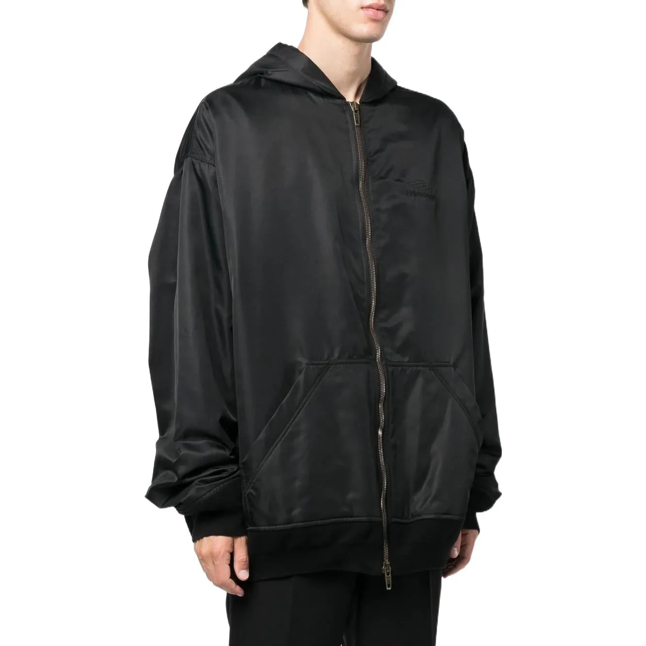 Balenciaga 3B Sports Icon Padded Zip-Up Hoodie 'Black' 698867TMO131000 sold by KicksCrew product image thumbnail 5