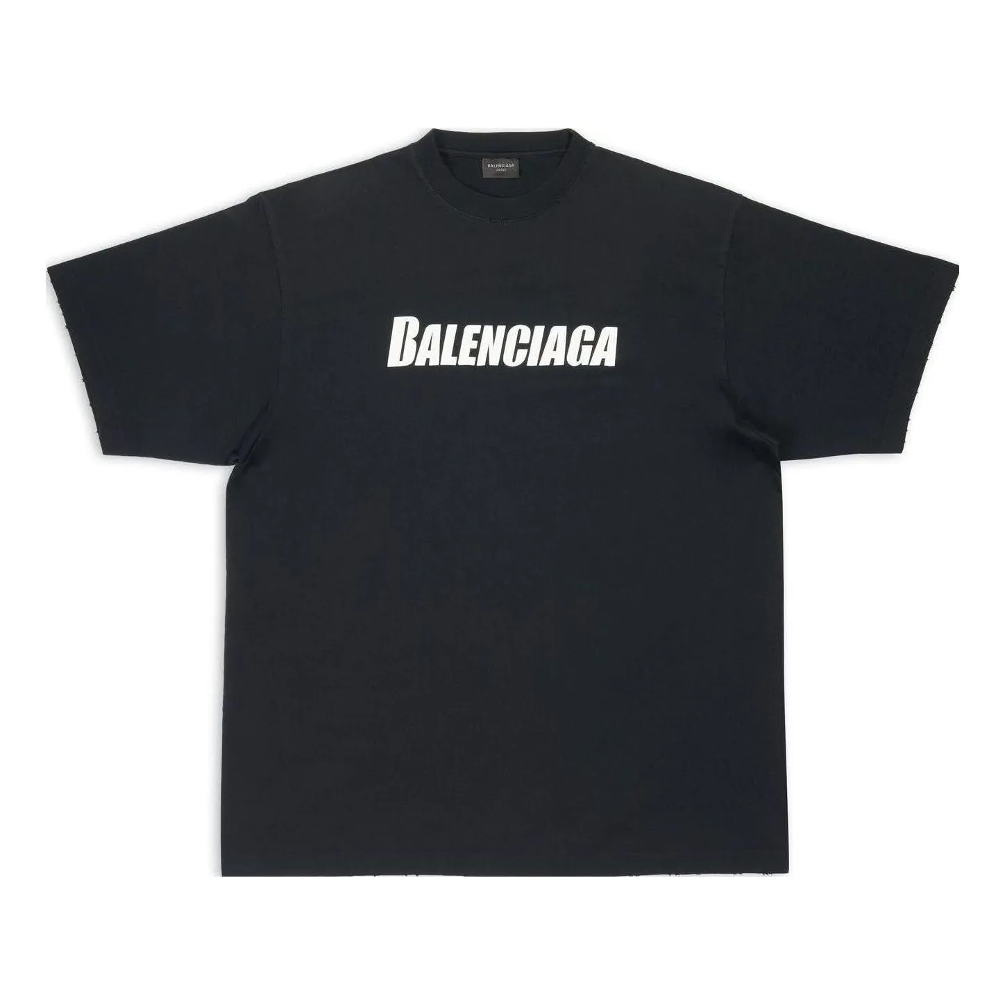 Balenciaga Caps T-shirt Boxy Fit 'Black' 651795TNVL11070 sold by KicksCrew