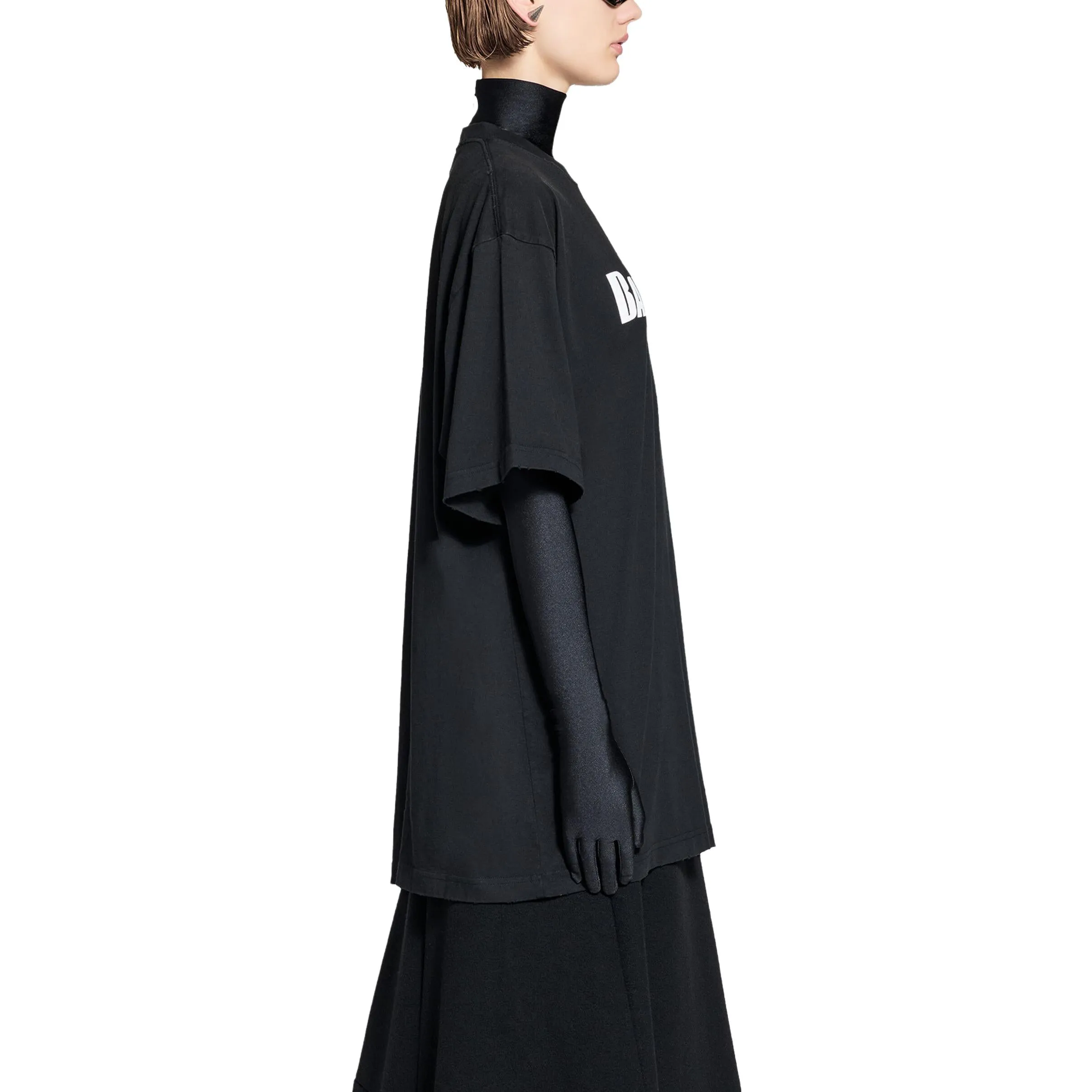 Balenciaga Caps T-shirt Boxy Fit 'Black' 651795TNVL11070 sold by KicksCrew product image thumbnail 4