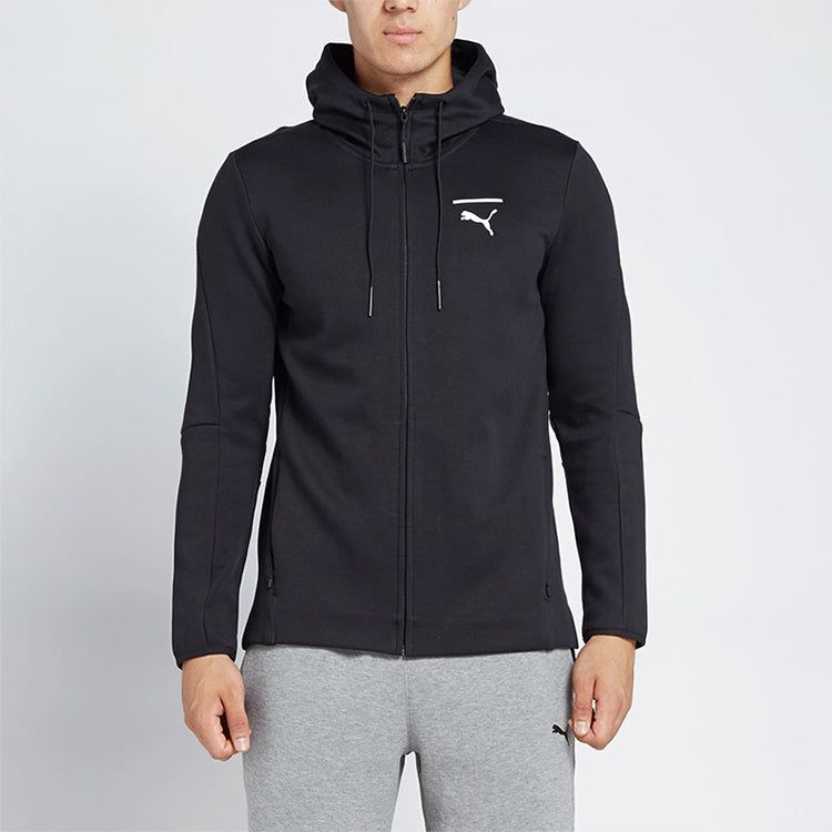 Puma Evo Core Zip Hooded Track Jacket 'Black' 574662-01 sold by KicksCrew product image thumbnail 3