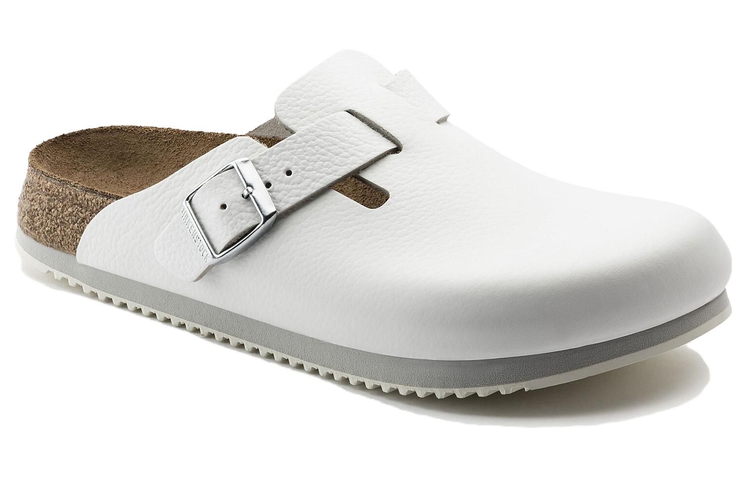 Birkenstock Boston Super Grip Leather 'White' 0060134 sold by KicksCrew product image thumbnail 2