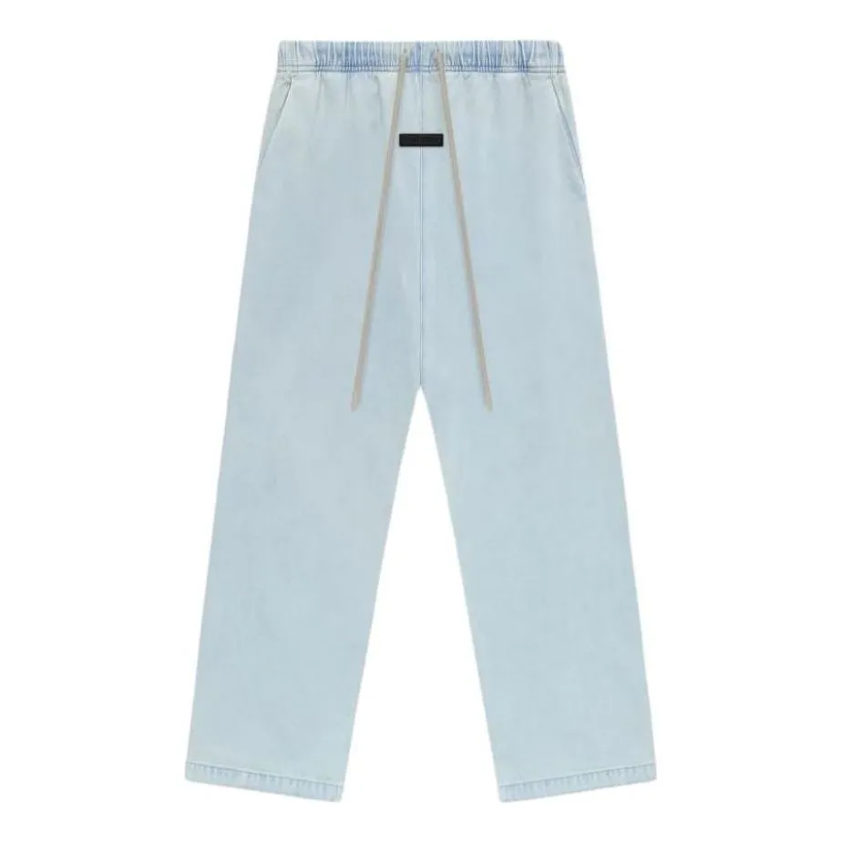 Fear of God Essentials SS24 Relaxed Pants 'Light Washed Denim' 130SP244380F sold by KicksCrew