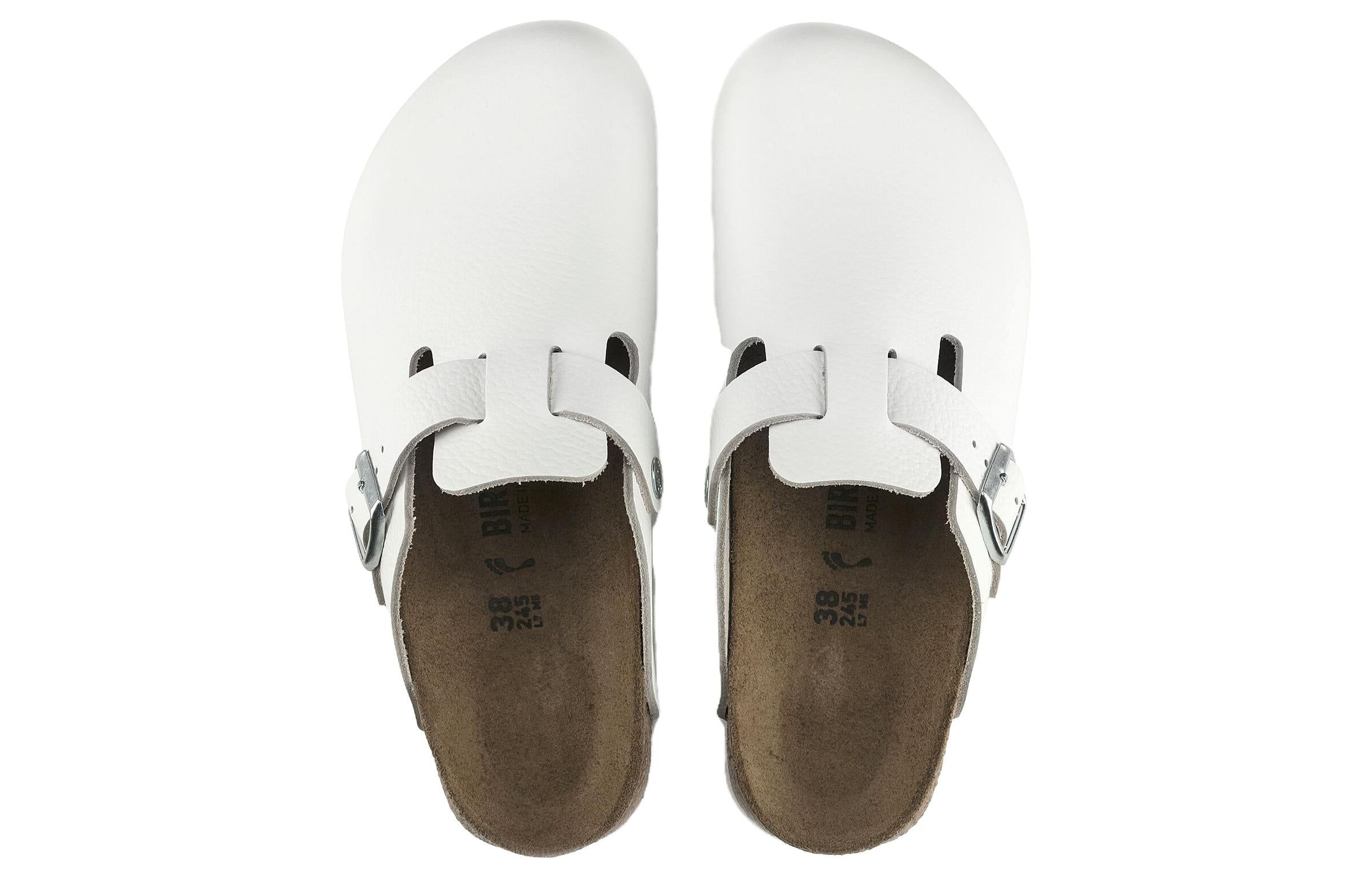 Birkenstock Boston Super Grip Leather 'White' 0060134 sold by KicksCrew product image thumbnail 4