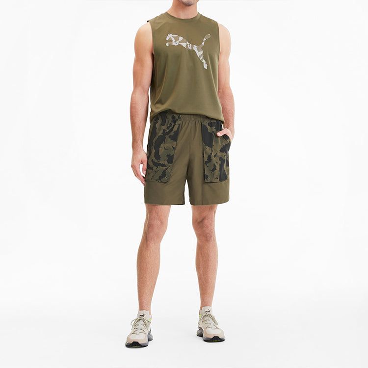 Puma X First Mile Trendy Casual Shorts 'Olivegreen' 519027-02 sold by KicksCrew product image thumbnail 3
