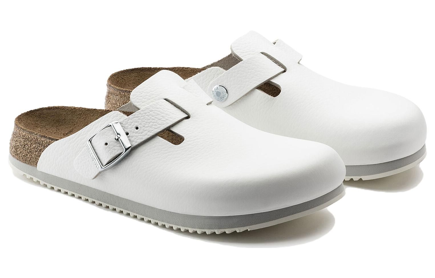 Birkenstock Boston Super Grip Leather 'White' 0060134 sold by KicksCrew product image thumbnail 3