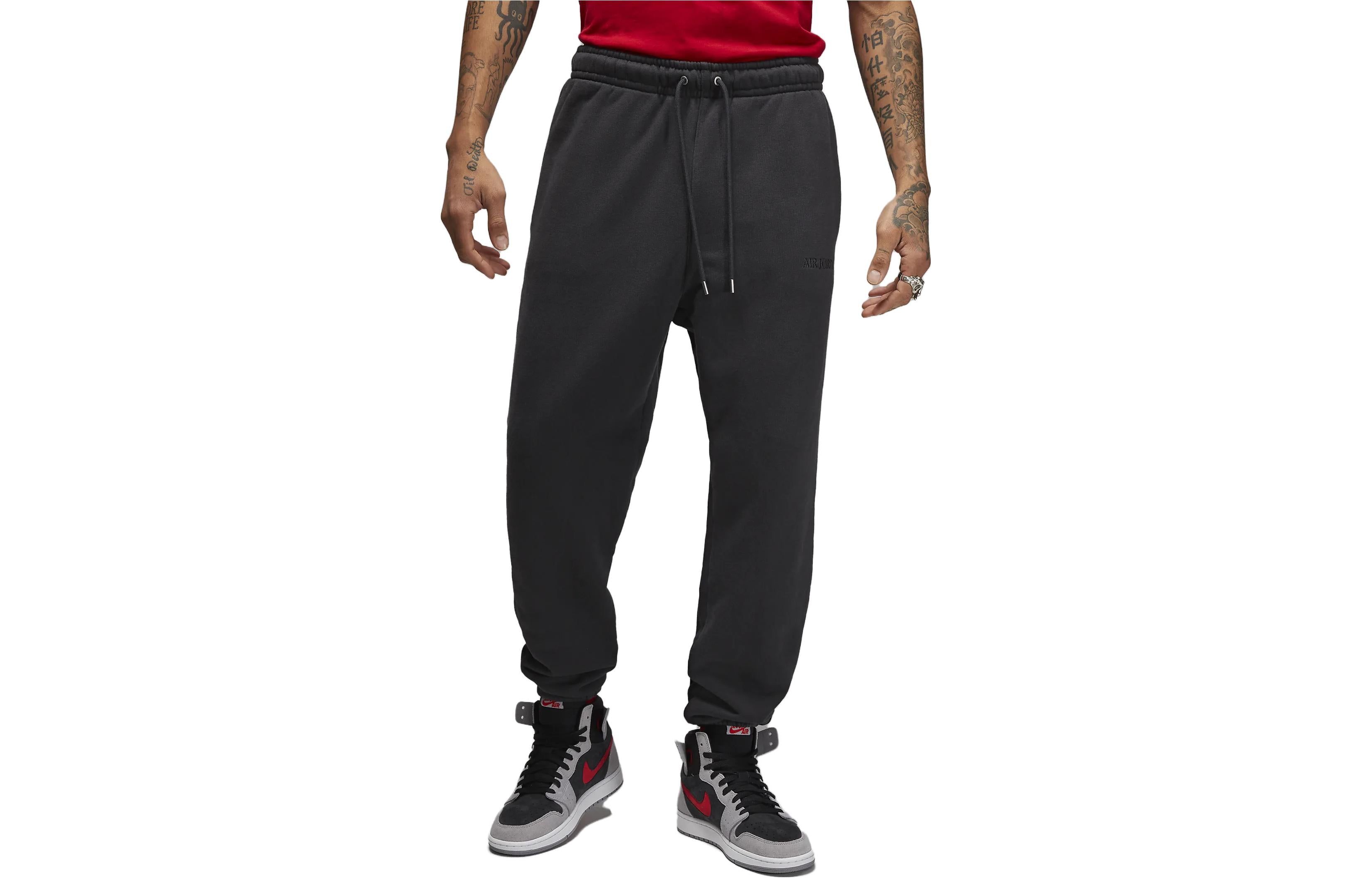 Air Jordan Wordmark Fleece Pants 'Black' FJ0696-045 sold by KicksCrew product image thumbnail 2