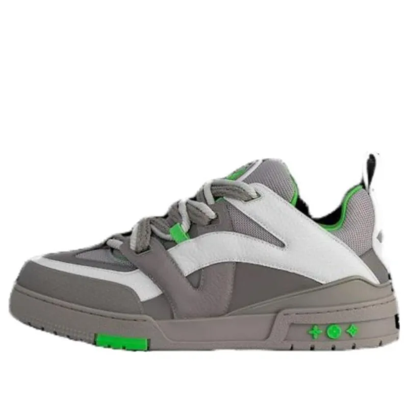 (WMNS) LOUIS VUITTON Skate Sneakers 'Grey Green' 1ABZ4P sold by KicksCrew
