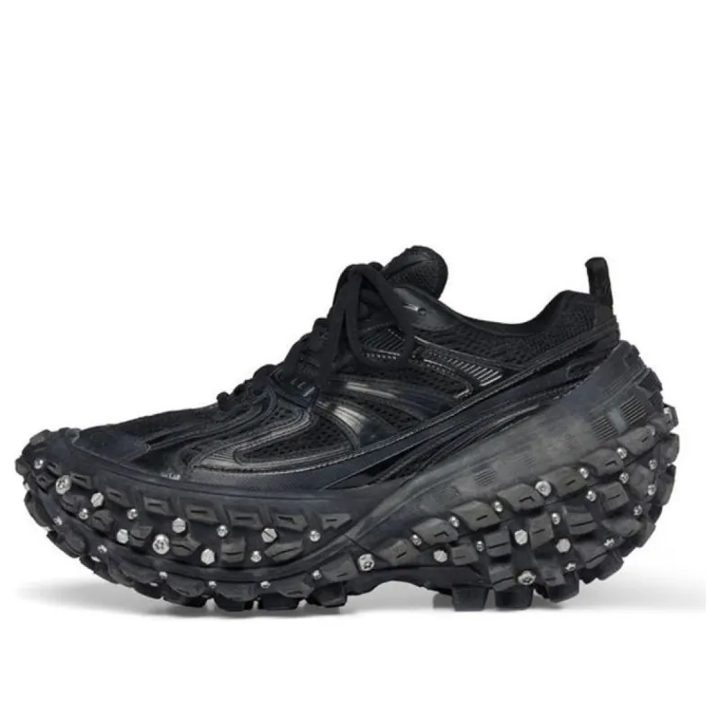 Balenciaga Bouncer Defender Screw Sneakers 'Worn Out Black' 685613W2RAD1081 sold by KicksCrew