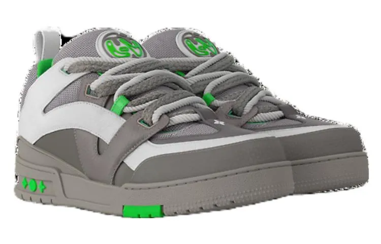 (WMNS) LOUIS VUITTON Skate Sneakers 'Grey Green' 1ABZ4P sold by KicksCrew product image thumbnail 2