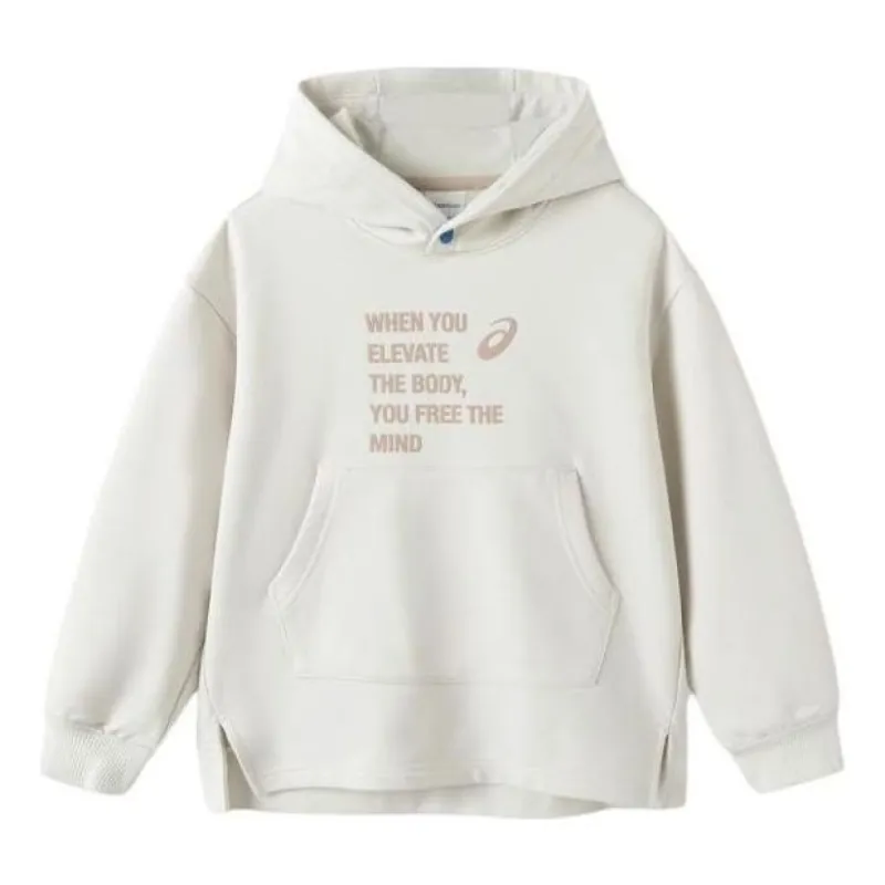 (GS) ASICS Lifestyle Hoodie 'White Black Purple' 331241213026 sold by KicksCrew