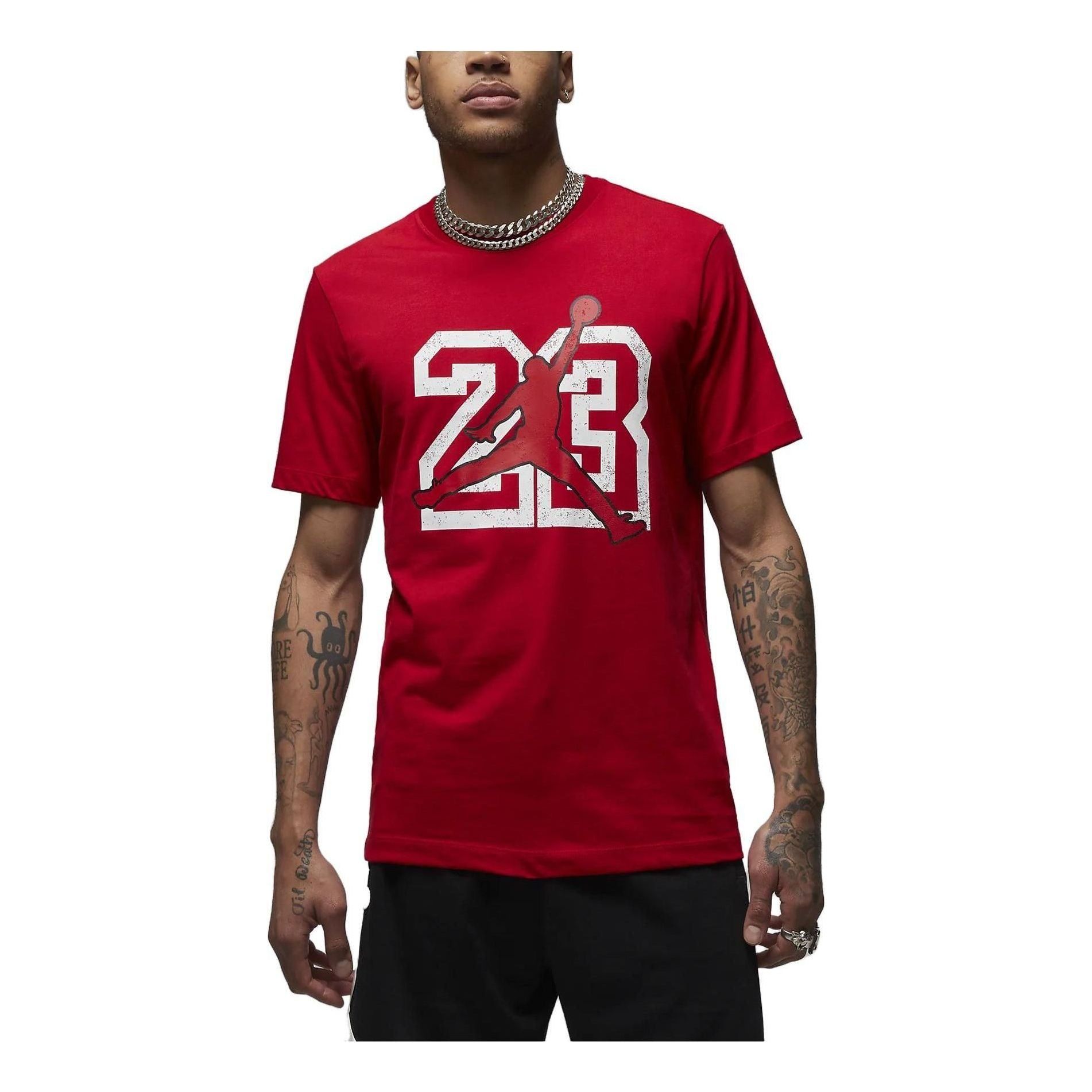 Air Jordan Flight Essentials T-Shirt 'Red' FB7394-687 sold by KicksCrew