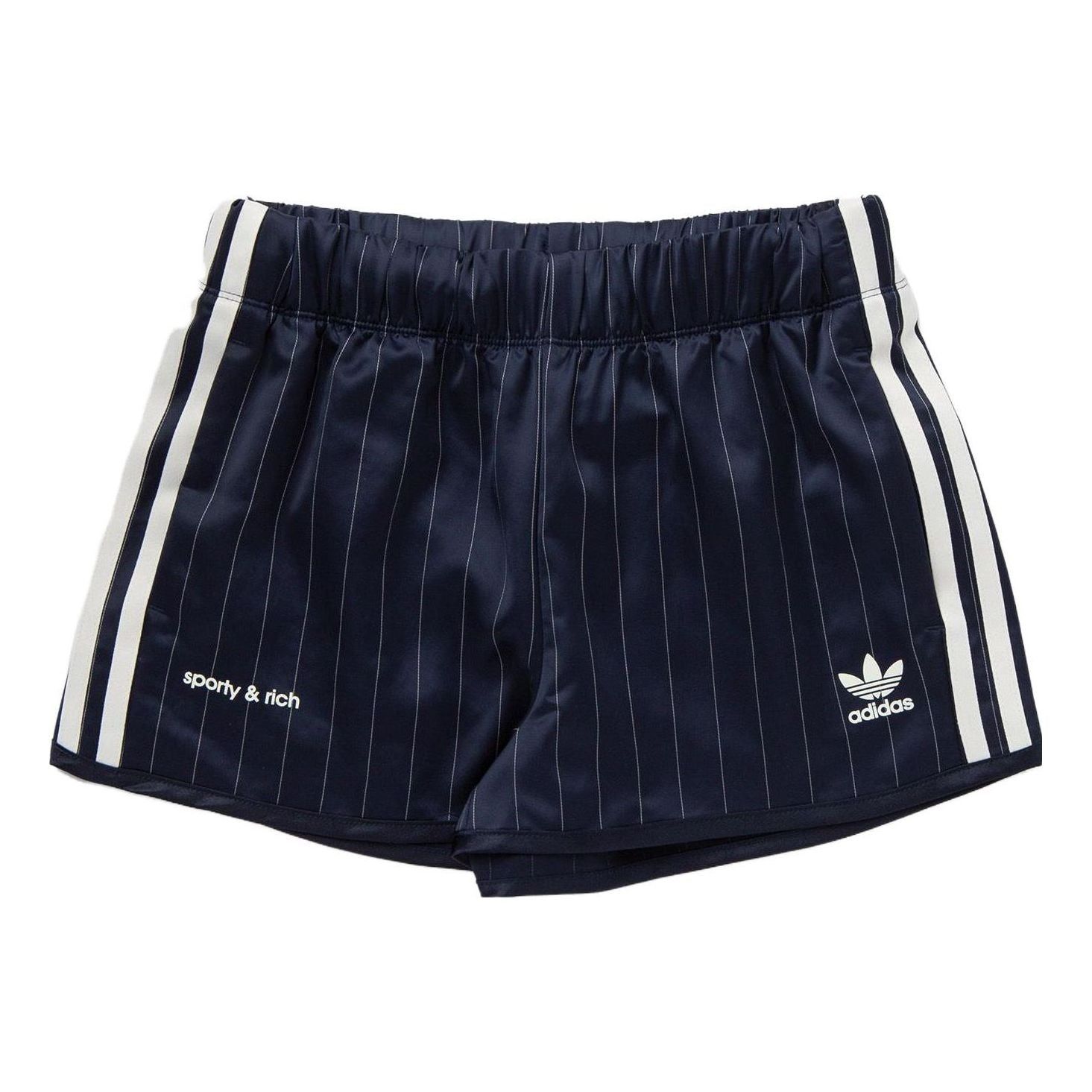 (WMNS) adidas Originals x Sporty & Rich Shorts 'Navy' IN5253 sold by KicksCrew