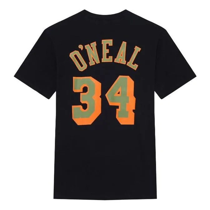 Mitchell & Ness x NBA Los Angeles Lakers Script T-shirt 'Shaquille O'neal 34' BNN3DP22083-LALBLCKSON sold by KicksCrew product image thumbnail 2