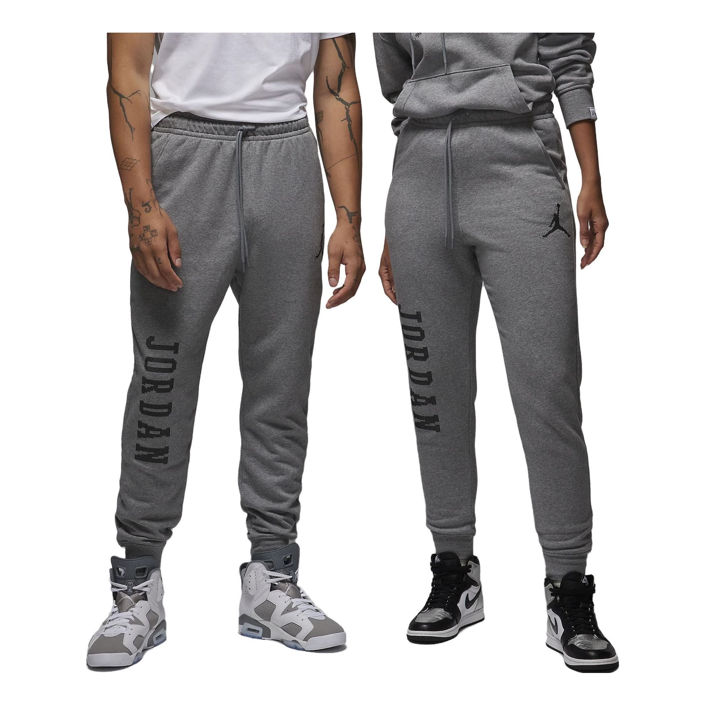 Air Jordan Essentials Holiday Fleece Pants 'Carbon Heather' FD7467-091 sold by KicksCrew