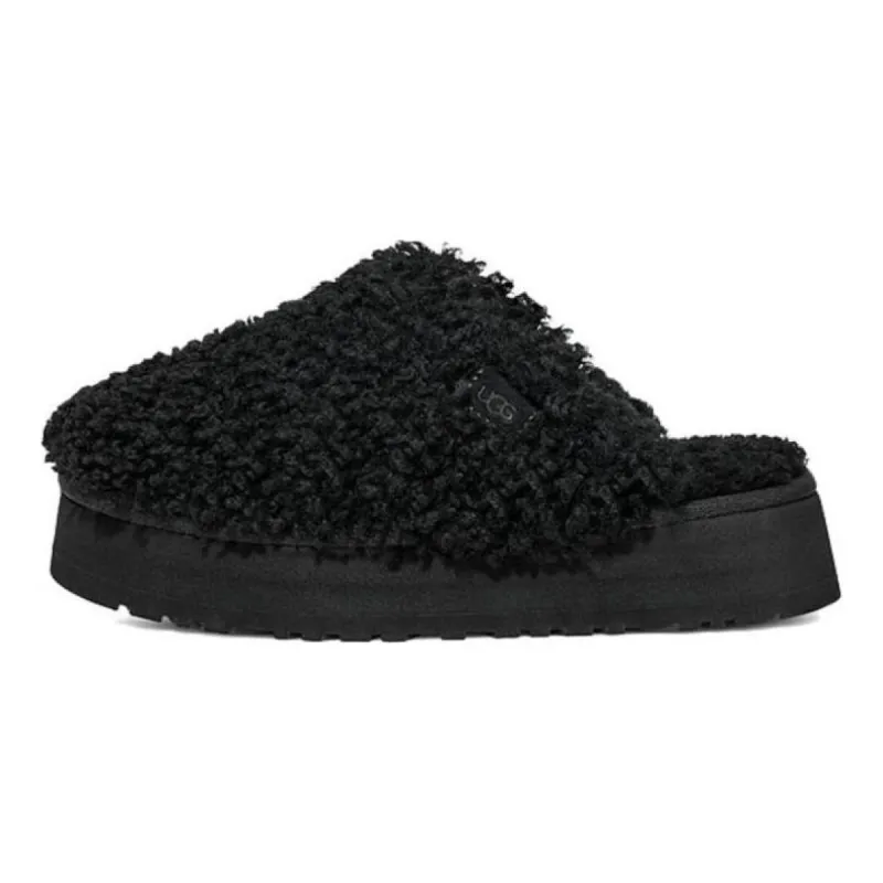 (WMNS) UGG Maxi Curly Platform Slippers 'Black' 1133171-BLK sold by KicksCrew
