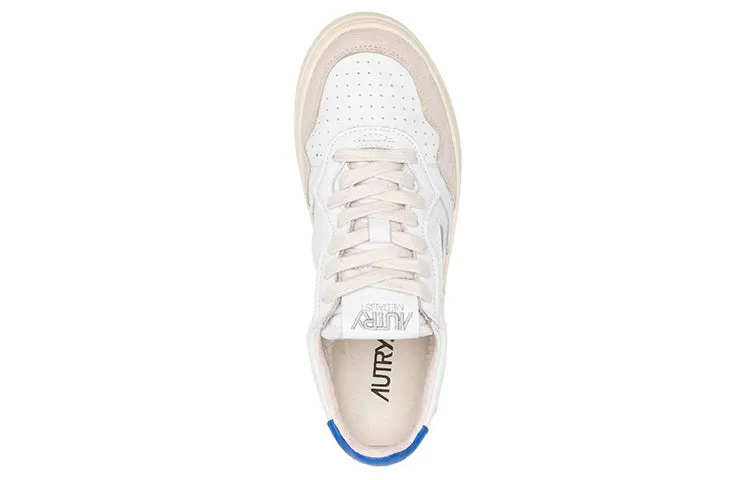 (WMNS) AUTRY Medalist Low Leather and Suede 'White Beige Blue' AULW-LS49 sold by KicksCrew product image thumbnail 3